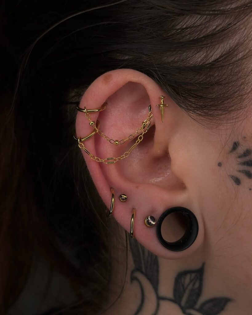 Composition Oreille Piercing Bijoux Monfort-l'Amaury Yvelines 78